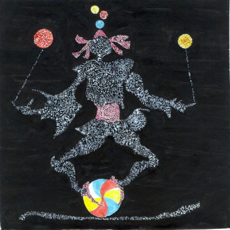 the acrobat - az akrobata  20x20 cm